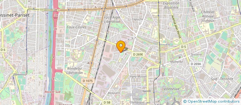 localisation de l'entreprise GEB ELEC SARL à GRENOBLE