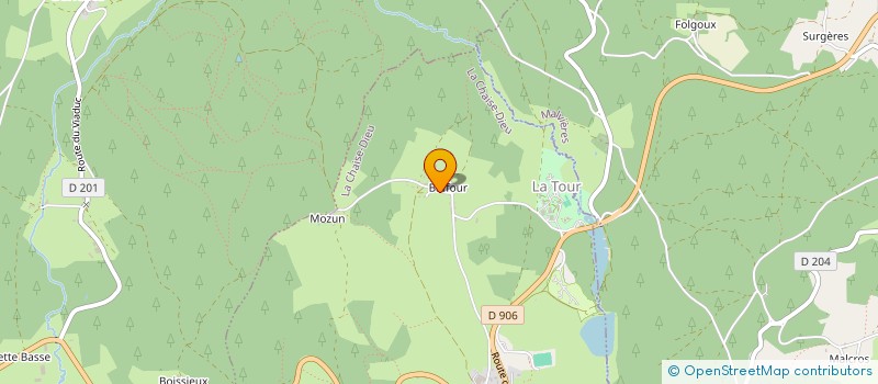 localisation de l'entreprise GEB-NOUT  LA CHAISE DIEU