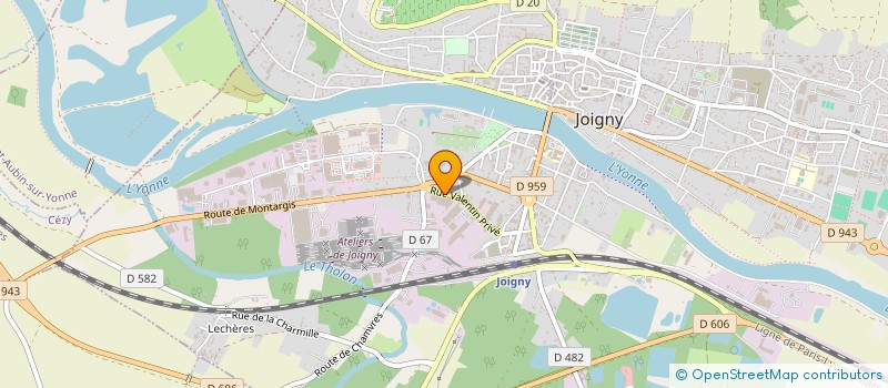 localisation de l'entreprise GEB SOLUTIONS à JOIGNY