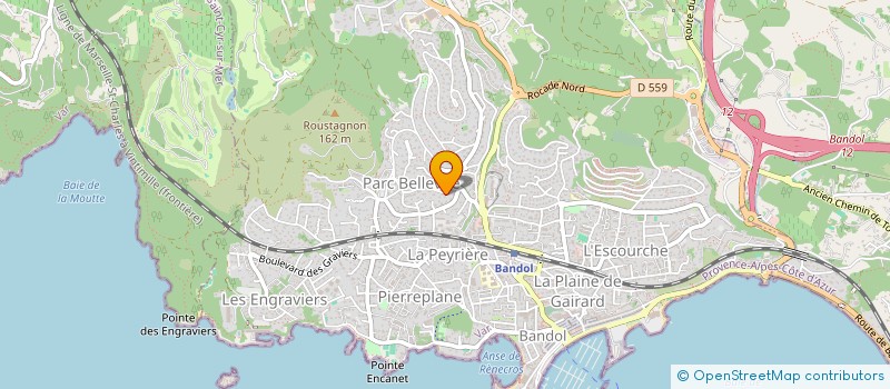 localisation de l'entreprise GEBAPI INVESTISSEMENTS  BANDOL