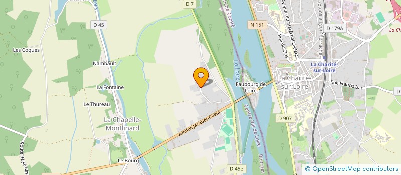 localisation de l'entreprise GEBAT 18  LA CHAPELLE-MONTLINARD