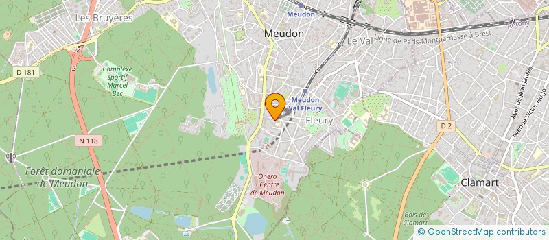 localisation de l'entreprise GEBAT à MEUDON