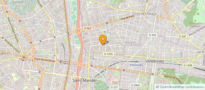 localisation de l'entreprise GEBATI à MONTREUIL