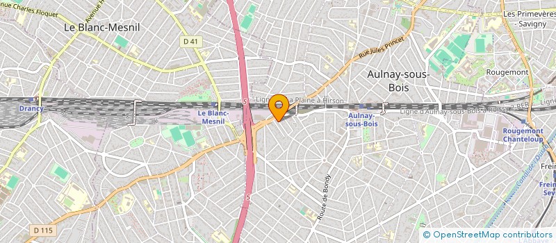 localisation de l'entreprise GEBATI à AULNAY-SOUS-BOIS