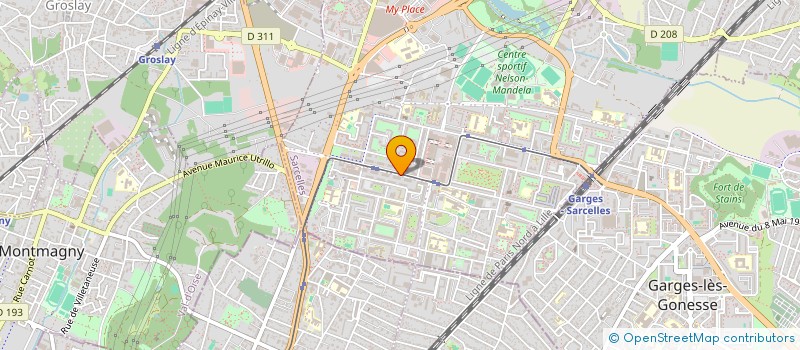 localisation de l'entreprise GEBAUDE à SARCELLES