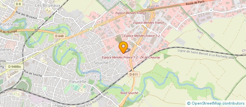 localisation de l'entreprise GEBE GROUP à NIORT