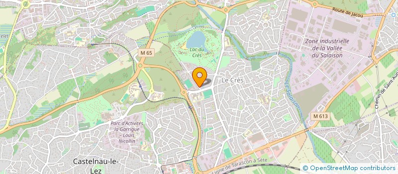 localisation de l'entreprise GEBEC  LE CRES