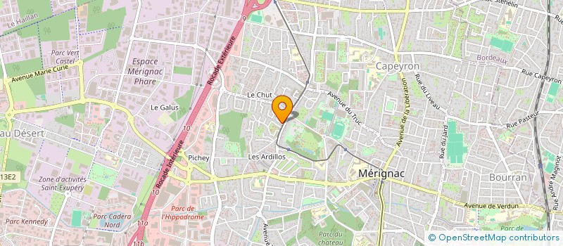 localisation de l'entreprise GEBEL  MERIGNAC