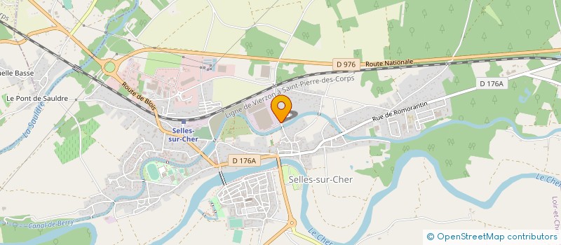 localisation de l'entreprise GEBERIT SERVICES à SELLES-SUR-CHER