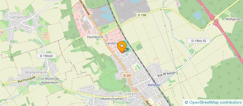 localisation de l'entreprise GEBEST  WALTENHEIM