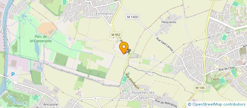 localisation de l'entreprise GEBIM à HALLENNES-LEZ-HAUBOURDIN