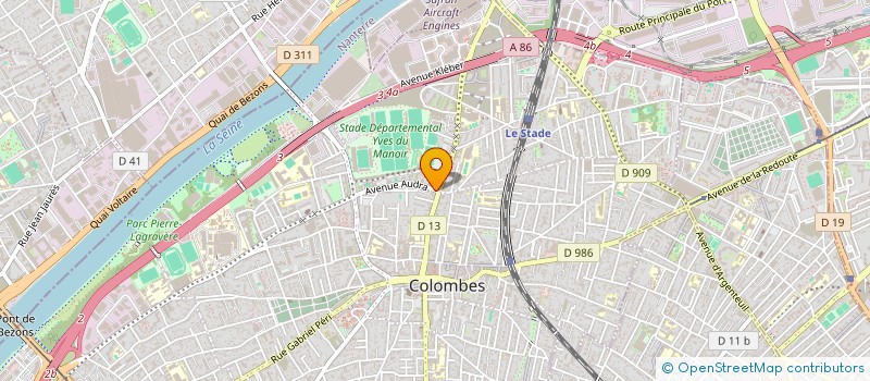 localisation de l'entreprise GEBRIL à COLOMBES