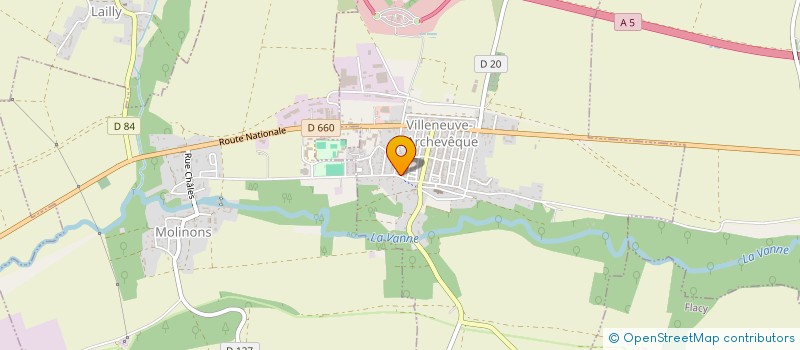 localisation de l'entreprise GEC  VILLENEUVE-L'ARCHEVEQUE