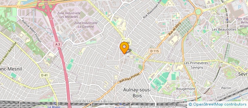 localisation de l'entreprise GEC à AULNAY-SOUS-BOIS