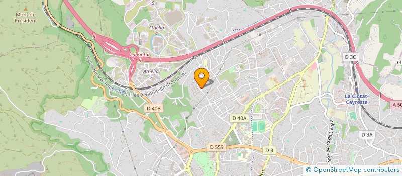 localisation de l'entreprise GEC DELTA à LA CIOTAT