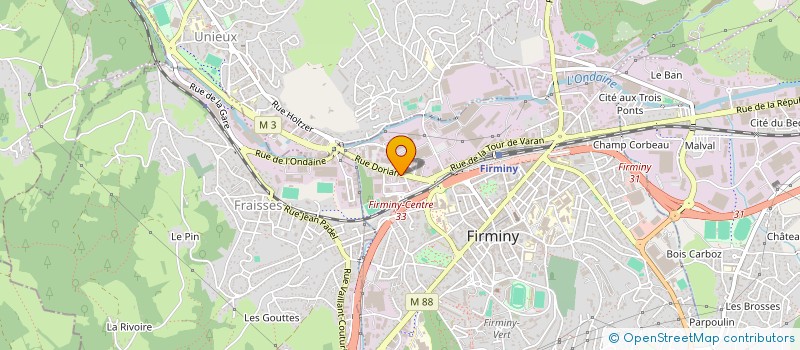 localisation de l'entreprise GEC FINANCES  FIRMINY