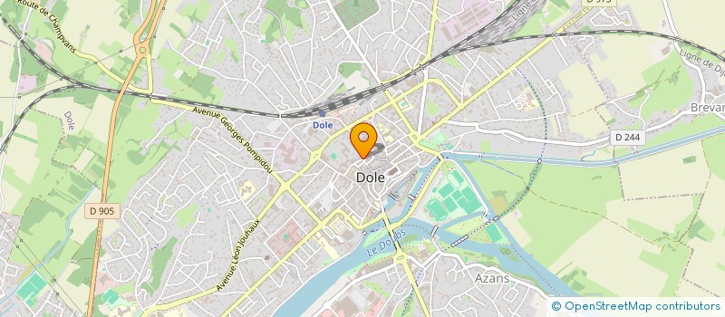 localisation de l'entreprise GECA OPTIQUE à DOLE