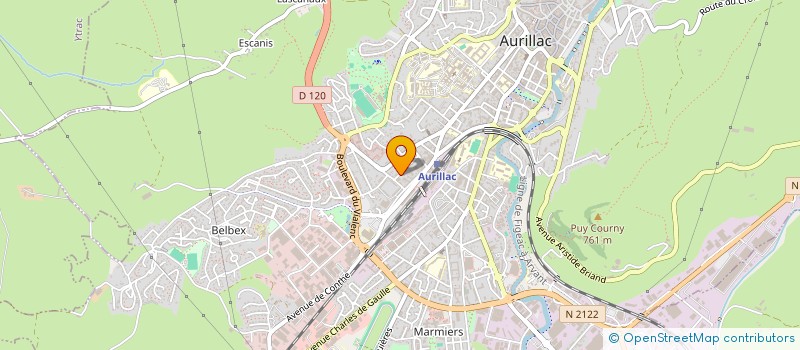 localisation de l'entreprise GECALU à AURILLAC
