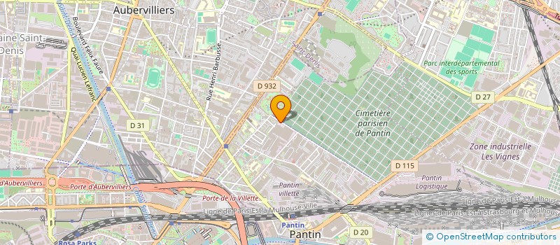 localisation de l'entreprise GECAM à PANTIN