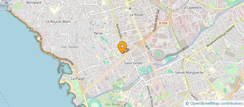 localisation de l'entreprise GECAR MEDITERRANEE à MARSEILLE 8EME