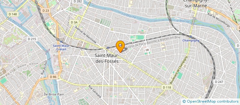 localisation de l'entreprise GECAUDIT à SAINT-MAUR-DES-FOSSES