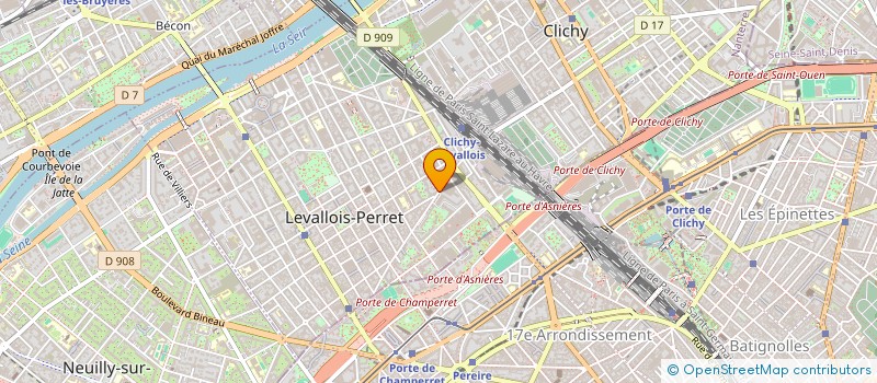 localisation de l'entreprise GECCI à LEVALLOIS-PERRET