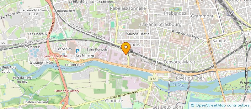 localisation de l'entreprise GECETEC à TOURS