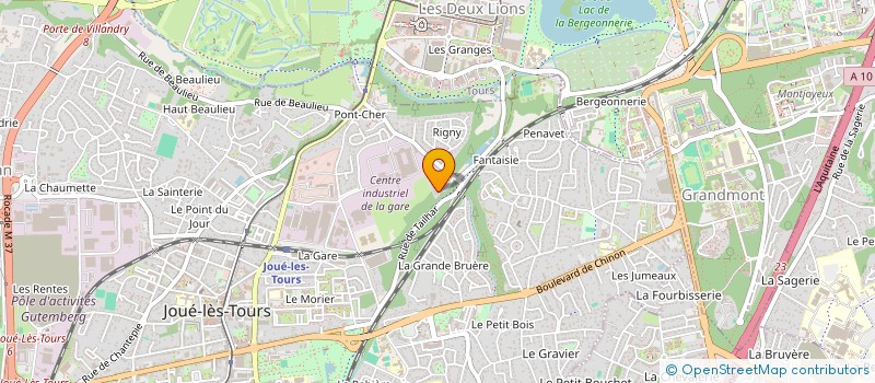 localisation de l'entreprise GECI  JOUE-LES-TOURS