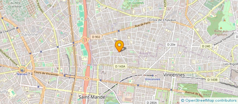 localisation de l'entreprise GECI BAT à MONTREUIL