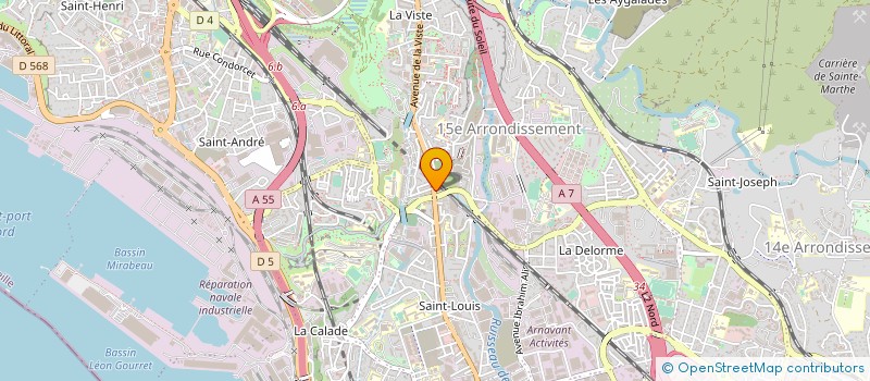 localisation de l'entreprise GECIBAT à MARSEILLE
