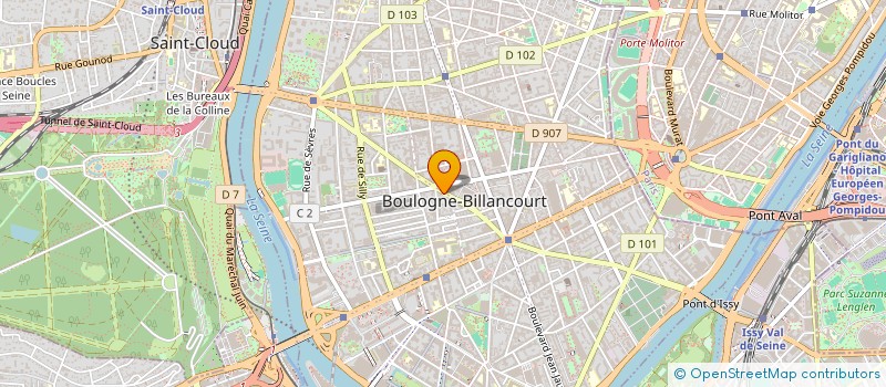 localisation de l'entreprise GECIPAD  BOULOGNE-BILLANCOURT