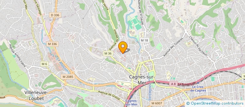 localisation de l'entreprise GECKO à CAGNES-SUR-MER