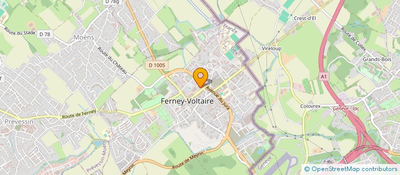 localisation de l'entreprise GECKO à FERNEY-VOLTAIRE