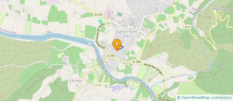 localisation de l'entreprise GECKO ARBORISTES EQUIPEMENTS  VALLON PONT D'ARC