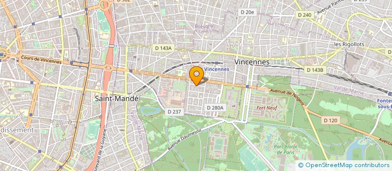 localisation de l'entreprise GECKO DIFFUSION à VINCENNES