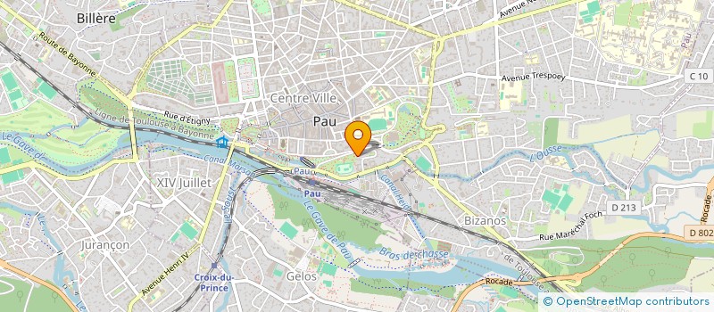 localisation de l'entreprise GECKO HELICO à PAU
