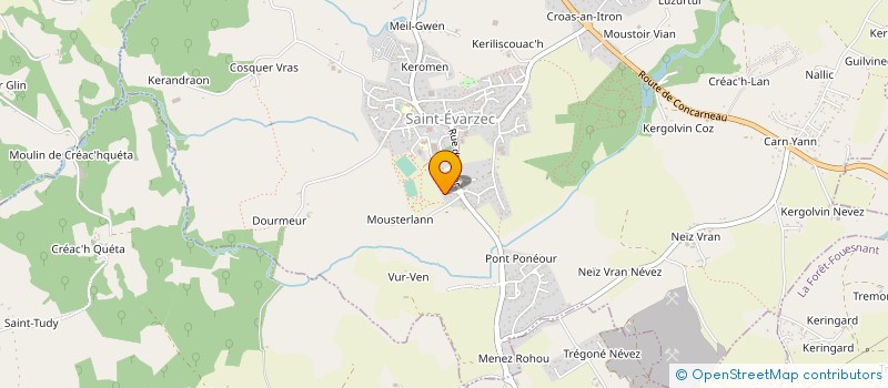 localisation de l'entreprise GECLNANI AGENCEMENT à SAINT-EVARZEC