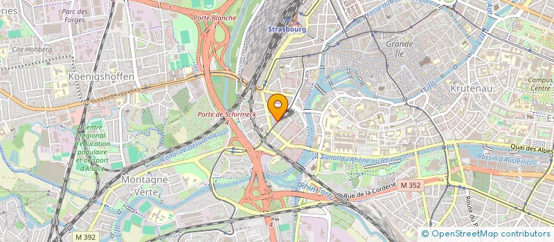 localisation de l'entreprise GECM à STRASBOURG