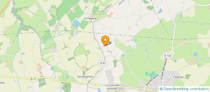 localisation de l'entreprise GECO à MONTREVAULT-SUR-EVRE