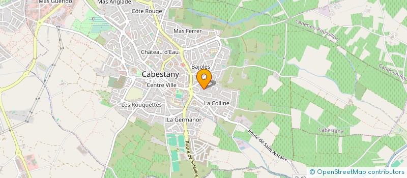 localisation de l'entreprise GECO  CABESTANY