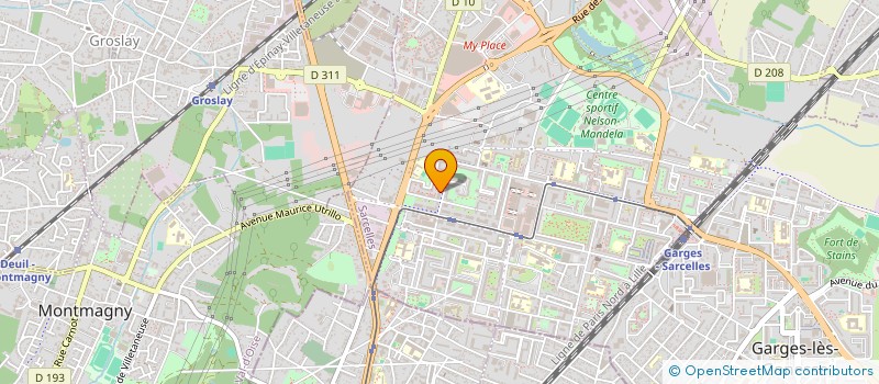 localisation de l'entreprise GECO FITNESS à SARCELLES