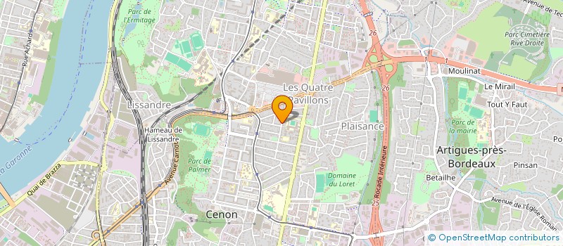 localisation de l'entreprise GECO RECRUTEMENT à CENON