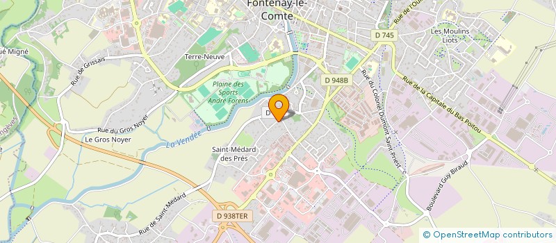 localisation de l'entreprise GECO85  FONTENAY-LE-COMTE