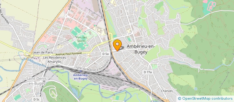 localisation de l'entreprise GECODIS à AMBERIEU-EN-BUGEY