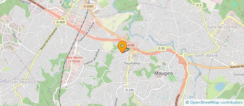 localisation de l'entreprise GECOFFELI à MOUGINS