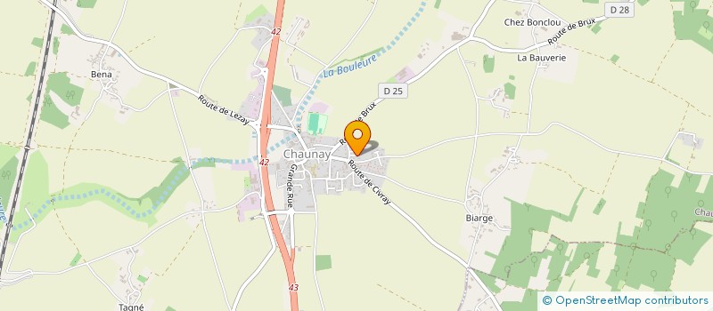 localisation de l'entreprise GECOHABITAT86  CHAUNAY