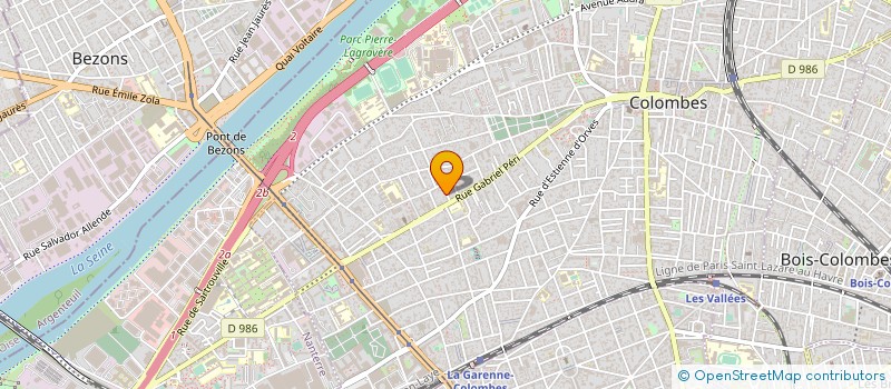 localisation de l'entreprise GECOS à COLOMBES