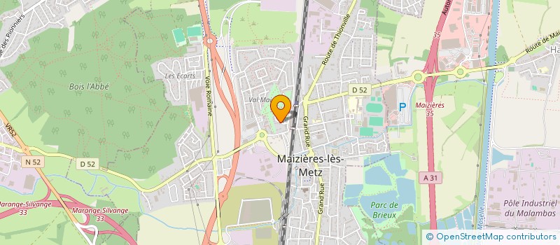 localisation de l'entreprise GECOTEC à MAIZIERES-LES-METZ