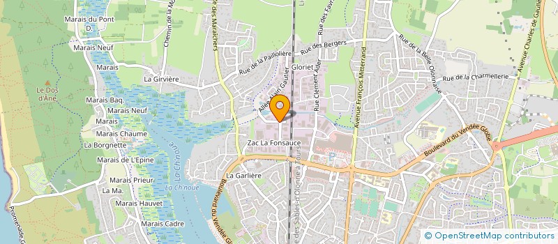 localisation de l'entreprise GECPO FORMATIONS à LES SABLES D'OLONNE