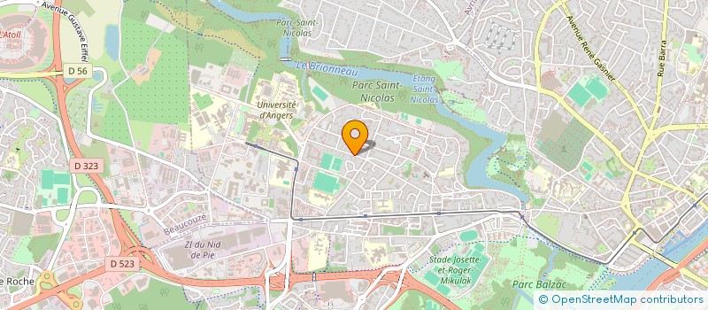 localisation de l'entreprise GED 49 à ANGERS